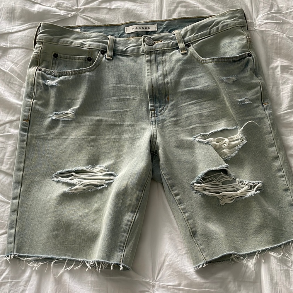 Denim shorts
